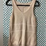 Liz Claiborne Women's Cream knitted Tank top size medium Photo 1