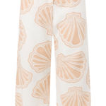 SABO Bahari Pants Coastal Resort Shell Print Wide Leg Linen Women XXL Australia White Photo 0