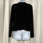 Sympli Black Romance Drape Front Cardigan Size 12 Cascade Waterfall Jersey Photo 1