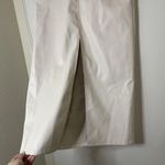 Haute Monde Ivory faux leather maxi high slit skirt size small Photo 0