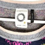 Anthropologie Akemi+Kin  Kaleidoscope Sweater Dress Short Sleeve Size S Gray Boho Photo 3