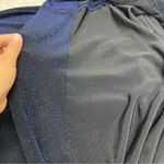 Alex Evenings  Sparkly Maxi Dress navy blue Plus Size 18 sleeveless semi sheer Photo 9