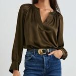 Rails  Wynna Top in Dark Moss Extra Small XS Photo 0