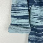 Lucy Activewear  3/4 Sleeve Cotton Shirt Size XS Blue Print Casual Photo 3