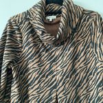 Tyler Boe Kim Cowl Neck Sweater Dress Tiger Print | M Size M Photo 3