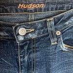 Hudson Jeans Vintage Hudson Y2K Low Rise Flare Leg Denim Jean Dark Wash Stretch Patch 27 Photo 4