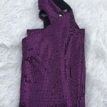 St. John Women’s one shoulder sparkly purple sequined evening dress size 12 Photo 8