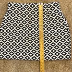 ZARA || Black and white print mini skirt Photo 5