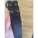 Western Leather Black Floral Embossed Silver Buckle Belt Womens XL Photo 7