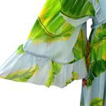 Farm Rio Fresh Bananas Butterfly-Sleeve Maxi Dress Small Blue Tropical $275 Photo 6