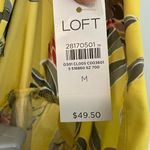 Loft Floral Mixed Media Button Down size medium Photo 3