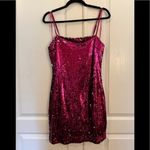 Endless Rose M Sequined Pink Silver Mini Slip Dress Photo 3