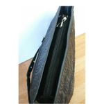 BELLA RUSSO: Black Quilted Purse Faux Leather Handbag Shoulder Bag Tote Tassels Photo 5