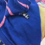 Love moschino  Rare Bright Blue Knit Logo Yellow Stars Sleeveless Maxi Dress 6 Photo 12