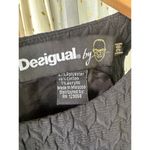 Desigual  Women's Art Deco Artsy Floral Solid Textured Dress Front Open Pockets M Photo 5