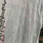 Johnny Was NWOT  Embroidered Floral Long Sleeve Bohemia SHIRT Blouse in Sleet S Photo 15