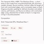 The vampires wife x h&m lace mini dress size small NWT Black Photo 4