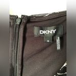 DKNY  Womens Tie Zip back Faux Wrap midi Dress floral embroidered puffy size 10 Photo 8