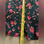 Free People  Flower fields Floral long sleeve dress Emerald green size medium Photo 10