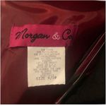 Deep plunge front & back Elegant Red Evening Gown by Morgan & Company Size undefined Photo 4