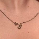 “S” Initial Necklace Gold Photo 0