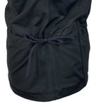 Lucy Small Athletic Top Sleeveless Drawstring Waist Stretch Racerback Mesh Black Photo 3