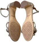 Like New Jewel Badgley Mischka Rhinestone Glitter Heels Gold Size 5.5 Photo 7