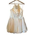 Masquerade Lace Bodice Tulle Skirt Halter Party Dress Wedding Guest size 15 Photo 7