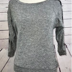Self Esteem  Shirt Pullover Blouse Lace Gray XS Extra Small Womens‎ Rayon Photo 0