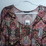 Sami & Jo  Paisley A line Long Sleeve Dress Artsy Boho Size PXL Photo 2