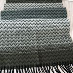 D&Y  softer than cashmere gray chevron print fringe scarf Photo 2