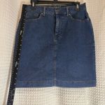 Gloria Vanderbilt  Classic Blue Pencil Skirt Photo 3