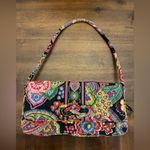 Vera Bradley New  Knot Just A Clutch Purse Handbag Symphony in Hue Rainbow Black Photo 0