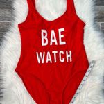 Bae Watch One Piece Swimsuit Red Size L Photo 6