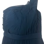 Azazie  One Shoulder Navy Blue Maxi Dress Size XS Photo 3