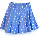 Jodi Kristopher Polka Dot Pleated Periwinkle Skirt with Tulle layers Jrs Size 1 Photo 2
