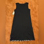 Alfani  Sheath Dress Womans Size 12 Black Floral Lace Overlay Sleeveless NWT Photo 8