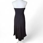 Strapless Ruffle Dress Black Size L Photo 3