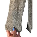 Sinuous Beige Cowl Wide Neck Long Sleeve Split Sides Knit Sweater Women Sz S Photo 2