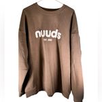 Nuuds Birthday Edition Mocha Sweatshirt XXL Limited Release Rare Crewneck in EUC Brown Photo 5