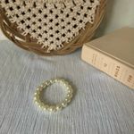 Pearl Medium Bauble Bracelet Vintage “Maebe” Elegant Classic Minimal Pearlcore White Photo 1
