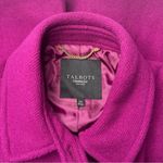 Talbots  Double Breasted Wool Pea Coat Magenta Purple Dress Coat Peacoat Size 10 Photo 11