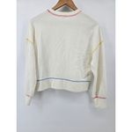 Rails Alice Cream Rainbow Stitch Crewneck Sweatshirt Extra Small XS Pullover Photo 2