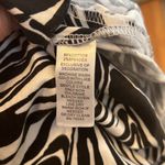 Willi Smith  zebra print mini skirt, faux leather detail at waist, size 4 Photo 5