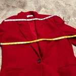 Saks 5th Avenue Saks Fifth Avenue Vintage Solid Red Pea Coat Single Breasted Medium Photo 4