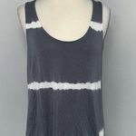 Heart & Hips Tank Top Womens Size L Gray White Tie Dye Sleeveless Shirt Boho Photo 0