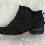 Seychelles  Size 7 Black Reunited Snake Skin Suede Leather Heeled Booties Photo 12