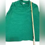 CAbi  Micro Polka Dot Kelly Green Silk Blend Sleeveless Blouse Sz L Photo 4