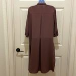 Haute Monde Long Brown Mid Sleeve Duster Photo 1