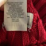 L.L.Bean Size M Cotton Cable Knit Turtleneck Sweater Red Style 267611 Photo 3